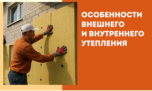 Какие особенности внешнего и внутреннего утепления в Рязани