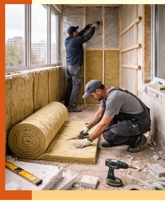 Утепление балкона под ключ в Рязани качественно и быстро